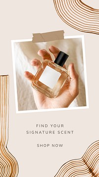 minimal instagram story template for cosmetic business 