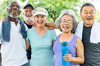 Healthy diverse senior adults