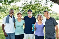 Healthy diverse senior adults