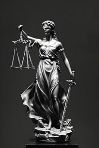 Court law sculpture figurine female.
