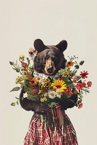 A bear flower art asteraceae.