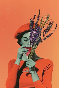 A wine glass lavender woman photography.