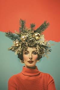 A Christmas wreath photography accessories accessory.