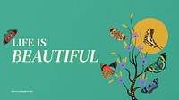 Vintage green blog banner template E.A. Seguy's famous artwork remixed by rawpixel