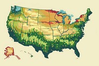 America state map pixel vegetation outdoors diagram.