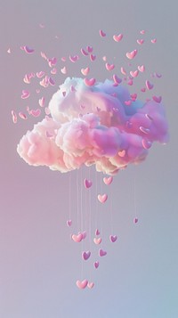 Cloud made by cotton candy balloon animal sea life.