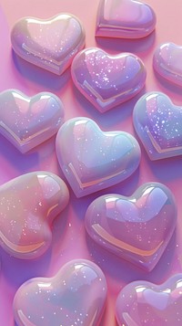 Celestial graphic of hearts confectionery symbol sweets.