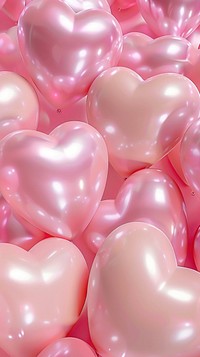 Pink puffy 3d heart wallpaper balloon symbol love heart symbol.