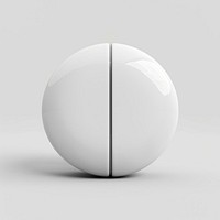 White round pill with a line the middle electronics porcelain hardware.