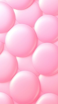 Pink cute puffy 3d circle wallpaper balloon.