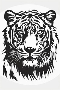 Tiger wildlife stencil panther.
