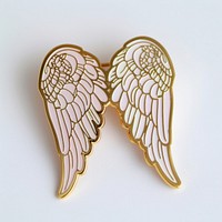 Angel wing shape pin badge accessories accessory jewelry.