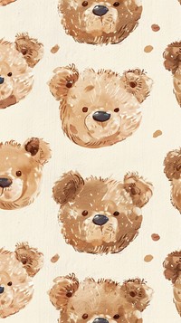 Cute tiny brown teddy bear confectionery sweets person.