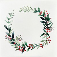 Christmas wreath graphics pattern herbal.