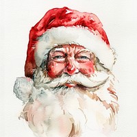 Santa Claus photography illustrated portrait.