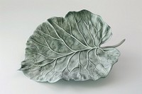 Single herb leaf with intricate details plant porcelain vegetable.