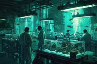 Advanced gene editing techniques water architecture aquarium.