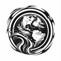 Earth logo clothing apparel.