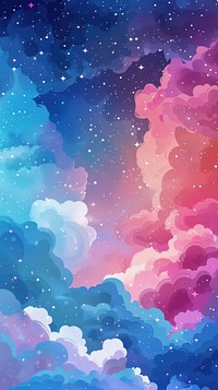 Cute wallpaper sky graphics painting.