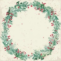 Christmas wreath graphics festival pattern.