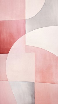 Light pink patchwork painting person.