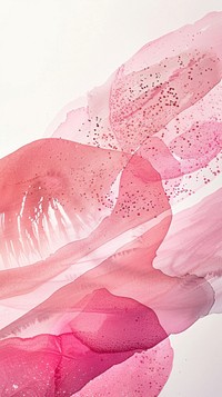 Pink abstract shape painting blossom flower.