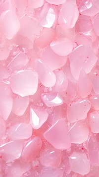 Pink glitter blossom mineral crystal.