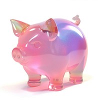 3d jelly glitter pig bottle shaker piggy bank.