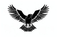 Eagle blackbird agelaius stencil.