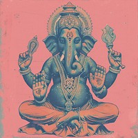 Ganesha worship person prayer.