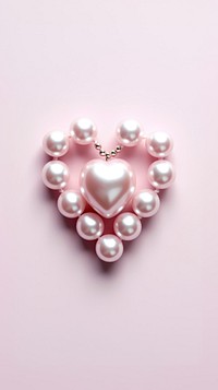 Heart shaped pearl accessories accessory bracelet.