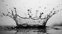 Macro photograph of water splash outdoors droplet nature.