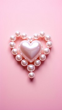 Heart shaped pearl accessories accessory bracelet.