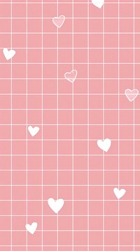 Pink grid pattern paper home decor.