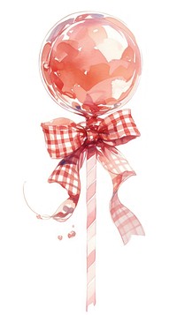 Coquette red lollipop confectionery sweets rattle.