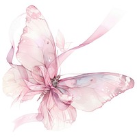 Coquette butterfly art chandelier blossom.