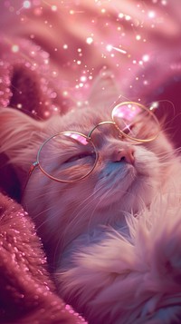 Pink cat glasses photo accessories photography accessory.