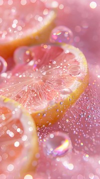 Pink lemons drop photo grapefruit produce plant.