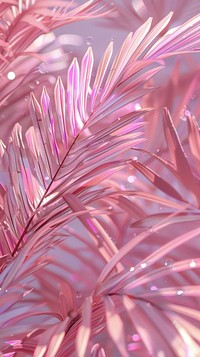 Pink palm leaves art christmas graphics.