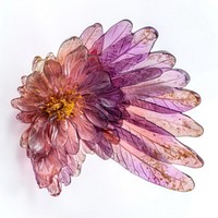 Flower resin angel wing shaped accessories asteraceae accessory.