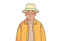 Senior old person face photography clothing.