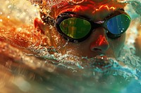 Swimmer accessories recreation sunglasses.