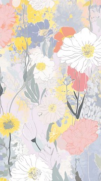 Japan anime flowers art asteraceae painting.