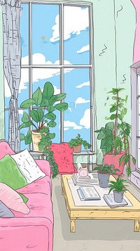 Japan anime small living room art architecture publication.