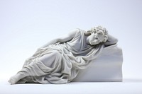 Greek sculpture person sleeping porcelain wedding pottery.