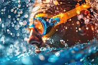 Swimmer accessories recreation underwater.