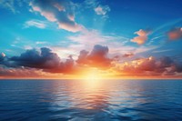 A radiant of rays background outdoors horizon scenery.