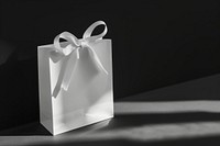 White gift bag mockup letterbox mailbox.