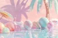 Summer dreamy wallpaper confectionery cricket sweets.