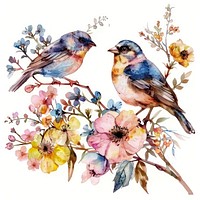 Bird art painting graphics.